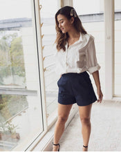 Load image into Gallery viewer, itty bitty high waisted denim shorts