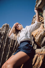 Load image into Gallery viewer, itty bitty high waisted denim shorts