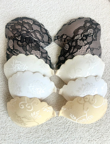 Lace Bra 5 pack - Lace Push Up Bras with Removable Straps (Save 20%)