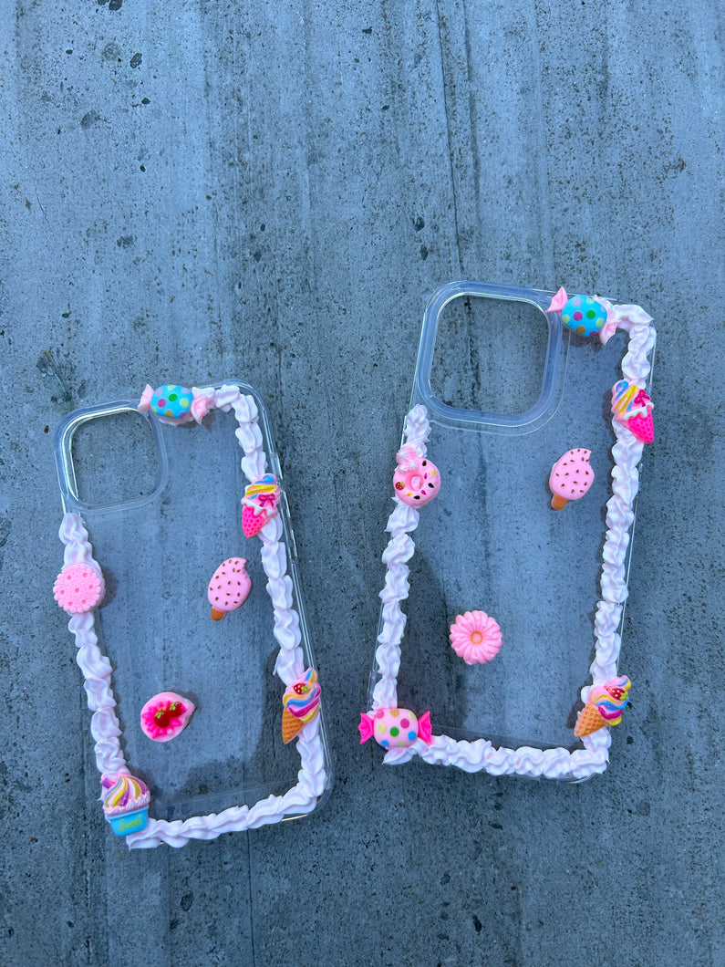 Decoden Pink Whip Cream iPhone 14/iPhone 14 Pro Max case