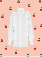 Load image into Gallery viewer, itty bitty - eden frill blouse