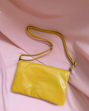 Load image into Gallery viewer, Yellow Leather Over the Shoulder Bag
