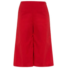 Load image into Gallery viewer, Ethereal Cropped Cotton Wide Leg Pants in Red