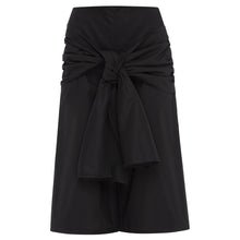 Load image into Gallery viewer, Ethereal Cropped Cotton Wide Leg Pants in Black
