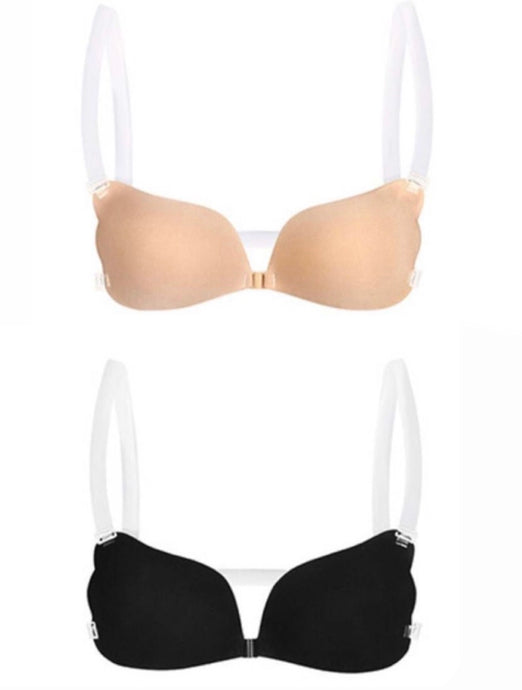 2 pack Invisible Push Up Bra with Removable Straps (Shipping Feb 20)