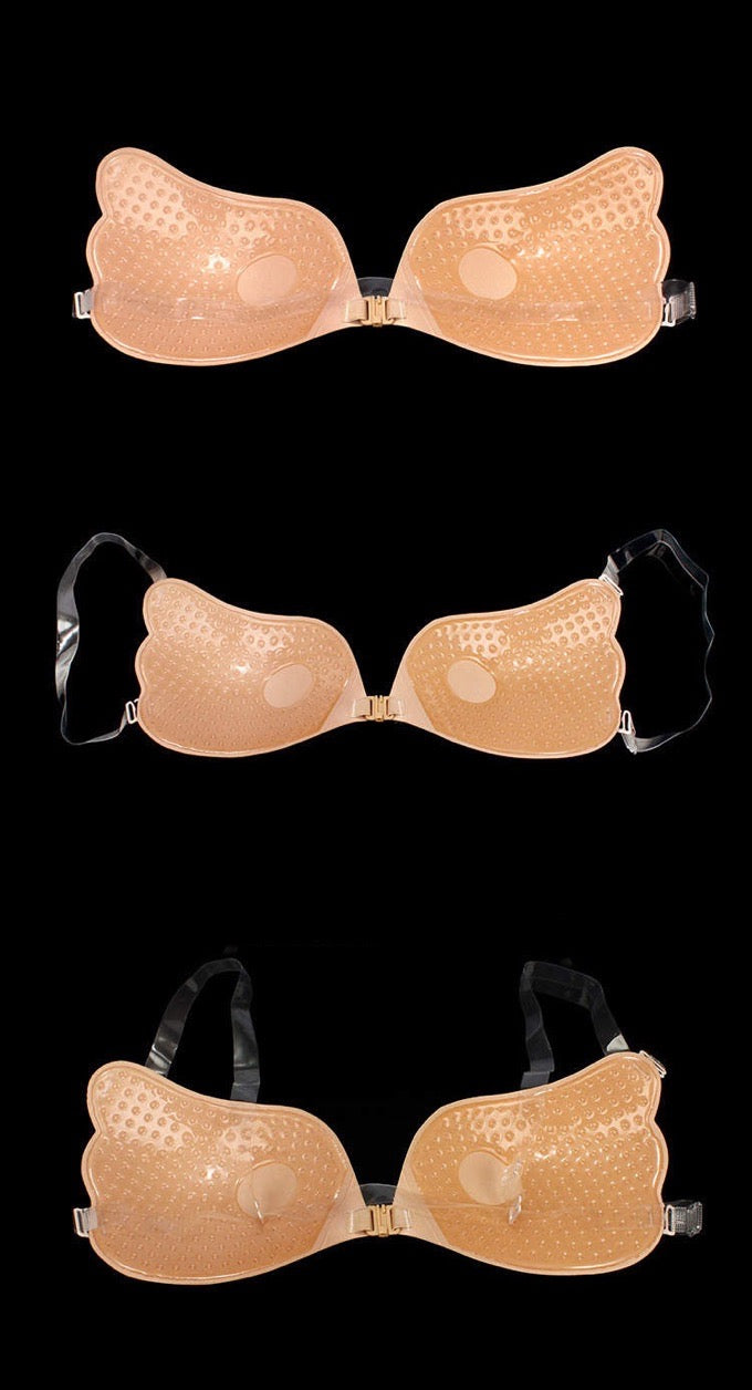 Dressystar Self Adhesive Silicone Invisible Push-up Bra Strapless Removable  Straps